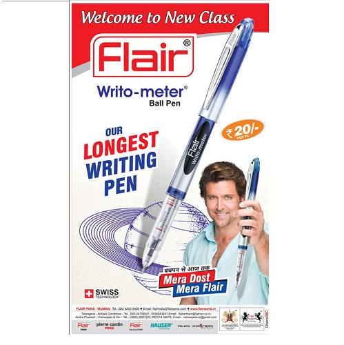 Flair Writometer Ball Pen Blue